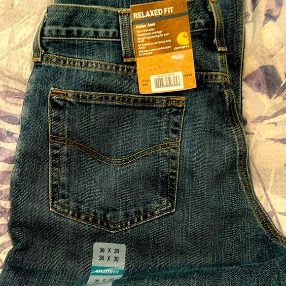 NWT Carhartt relaxed fit holter style jeans ￼ - Picture 1 of 5